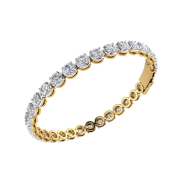 0.30 cts each Crown Round Bangle