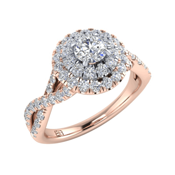 Angelic Waves Diamond Ring