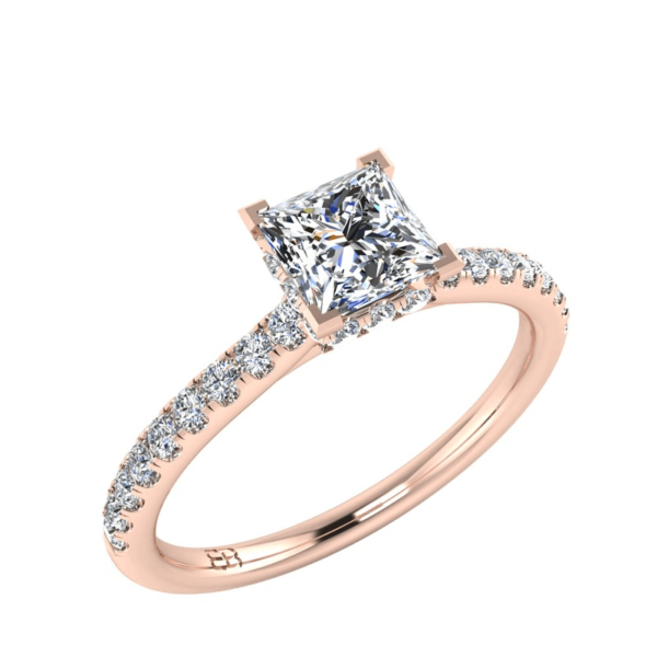 Princess Lab Diamond Ring