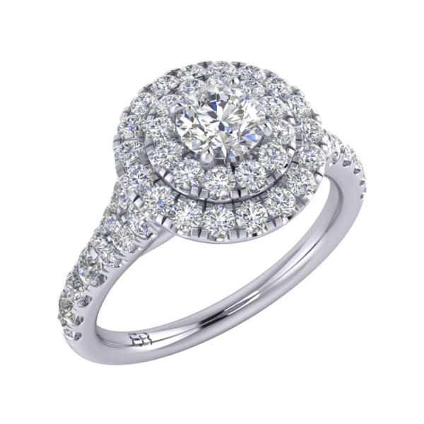 Cathedral Lab Diamond Ring