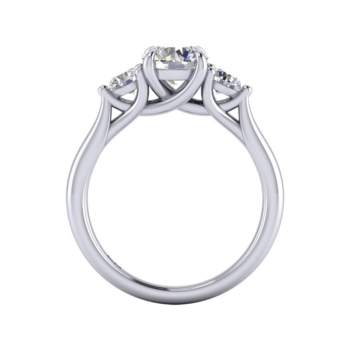 Grandeur Three Stone Ring