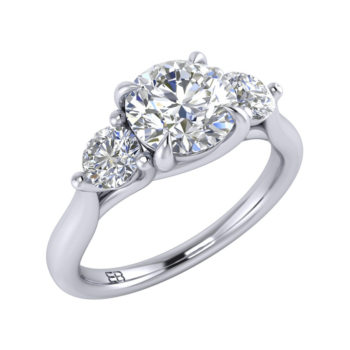 Magnificence Three Stone Ring