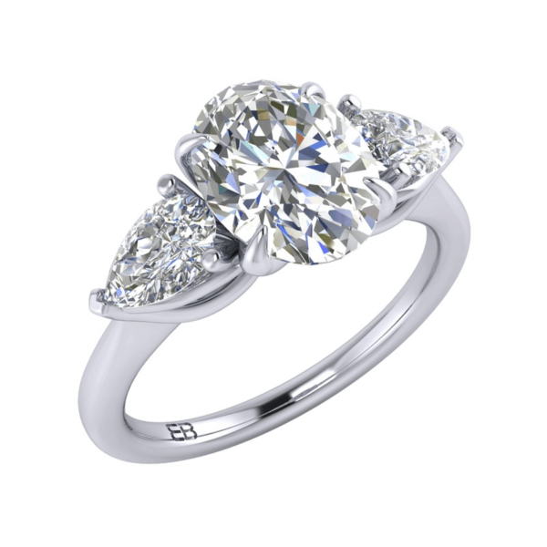 Serenity Lab Three Stone Ring