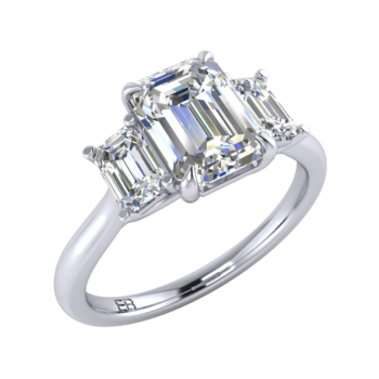 Showstopper Three Stone Ring