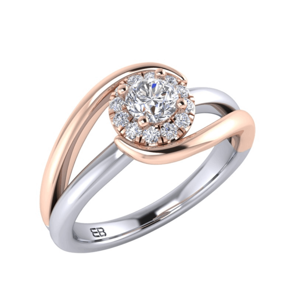 Rose Embrace Diamond Ring