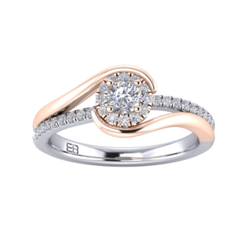 Bound Twogether Diamond Ring