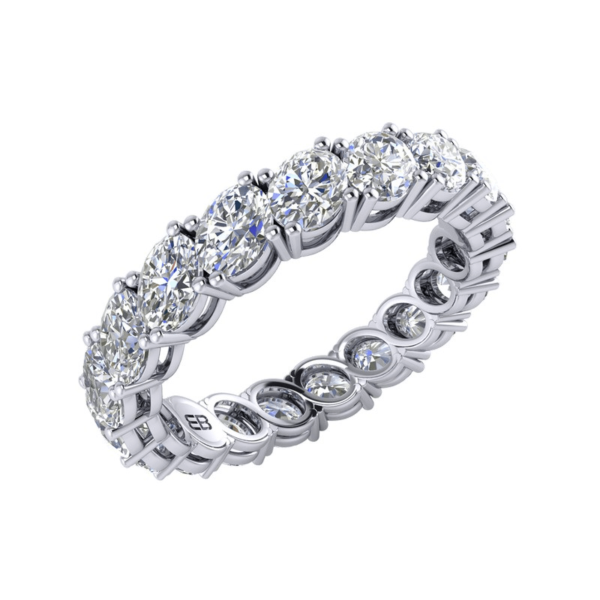 Gradient Oval Eternity Ring