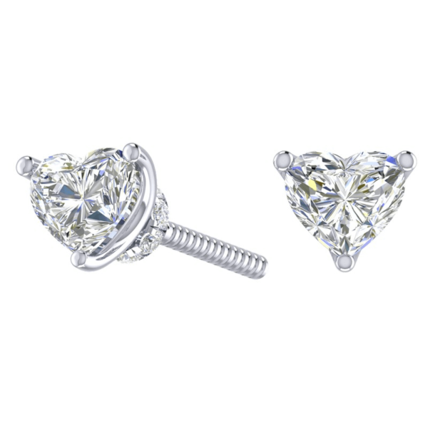 Charming Heart Diamond Earring