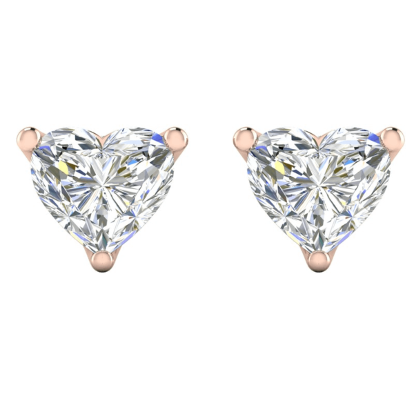 Alluring Heart Diamond Earring