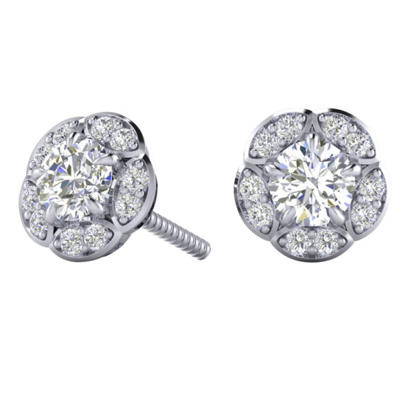 Rose Diamond Earring