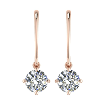 Classic Solitaire Drop Diamond Earring