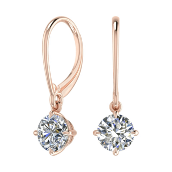 Classic Solitaire Drop Diamond Earring