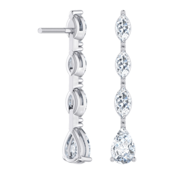 Marquise Stilletto Diamond Earring