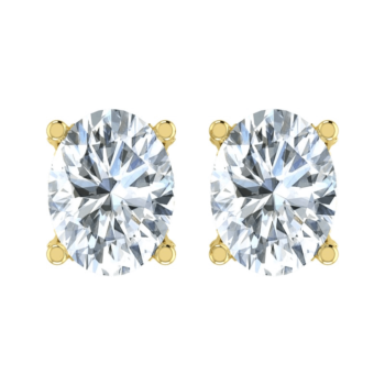 Omnipotent Oval Diamond Earring