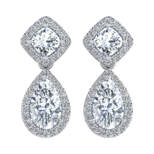 Pear Drop Diamond Earring