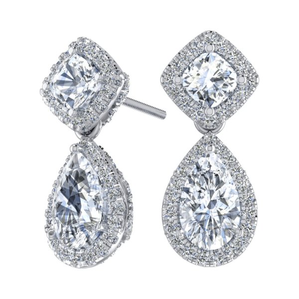 Pear Drop Diamond Earring