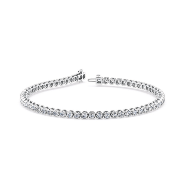 0.06 cts each Round Tennis Bracelet