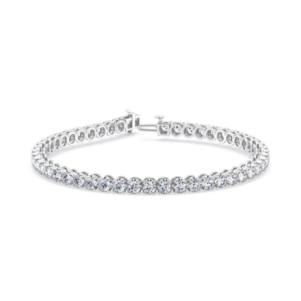 0.16 cts each Crown Setting Tennis Bracelet