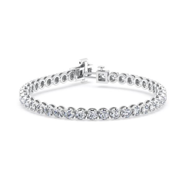 Sleek Crown Set Tennis Bracelet