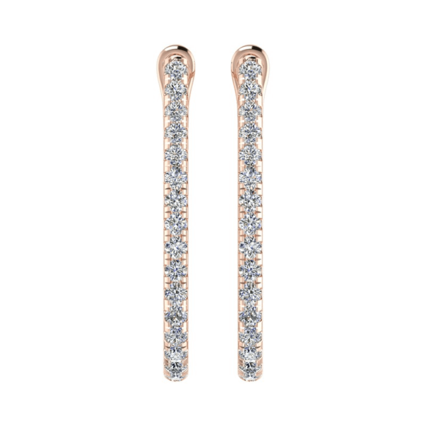 Lasso Hoops Diamond Earring