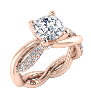 Entrancing Waves Engagement Ring