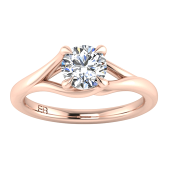 Split Shank Solitaire Ring