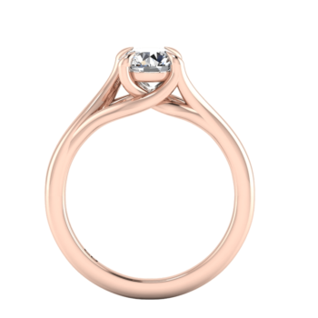 Split Shank Solitaire Ring