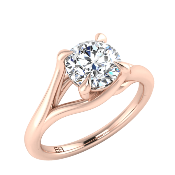 Split Shank Solitaire Ring