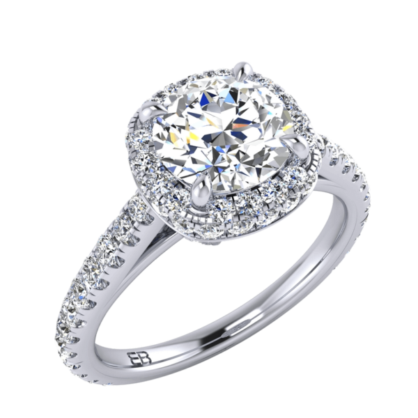 Classic Halo Engagement Ring