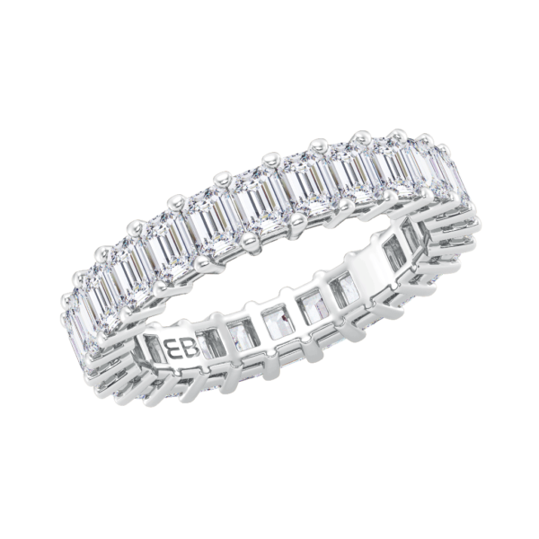 Petite Emerald Lab Eternity Ring