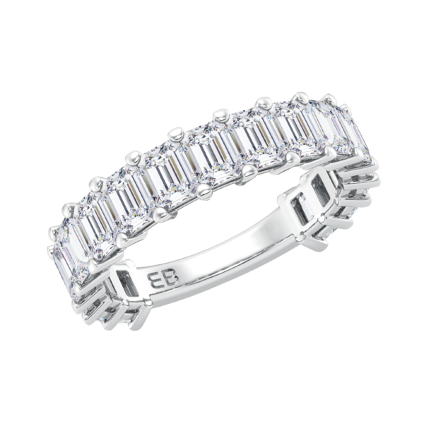Emerald Three Fourth Lab Eternity Ring