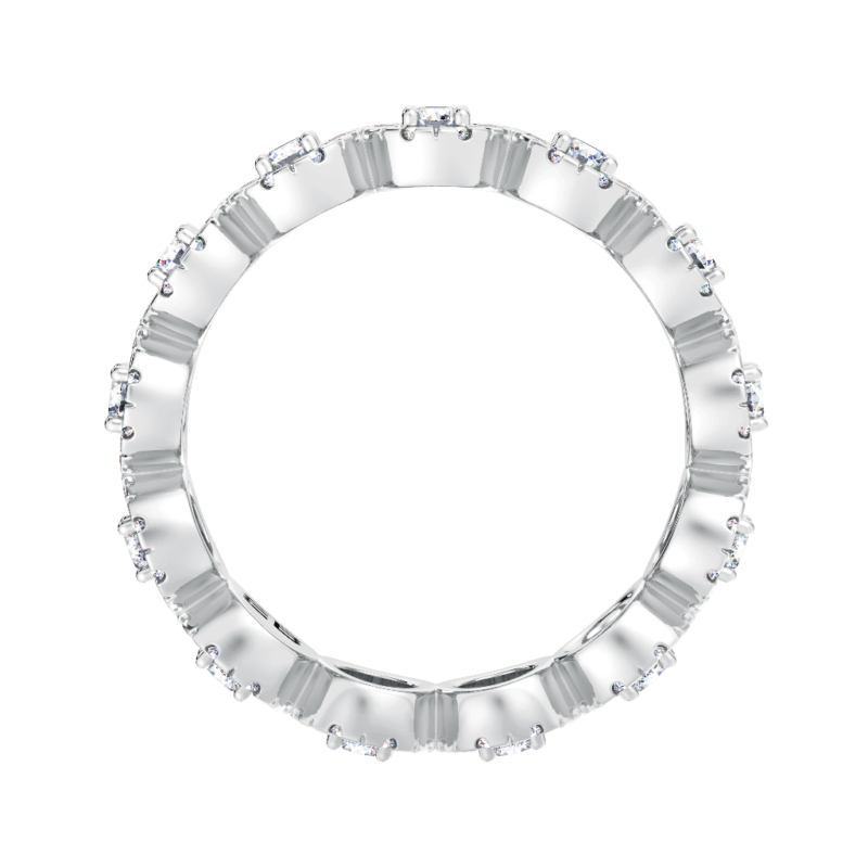 Round Floret Eternity Ring