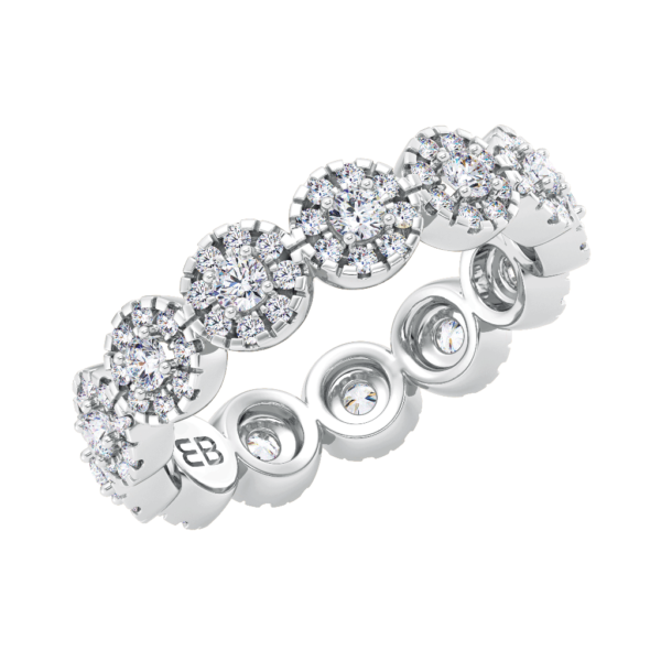 Round Floret Eternity Ring