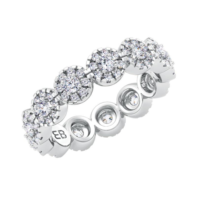 Round Floret Eternity Ring