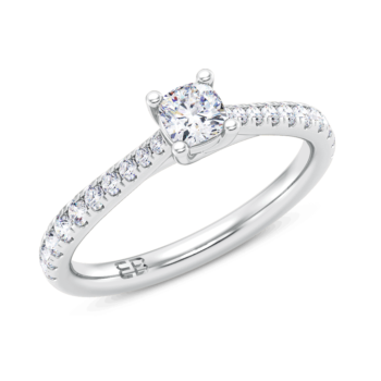 Charming Cushion Diamond Ring