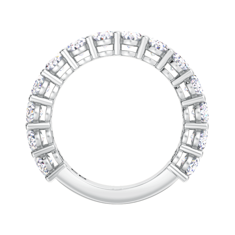 Oval 3/4 Eternity Ring