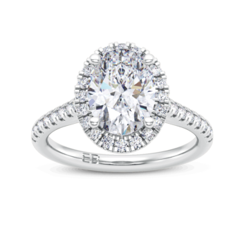 Opulent Oval Engagement Ring