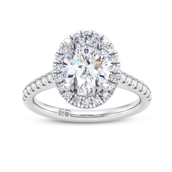 Opulent Oval Engagement Ring