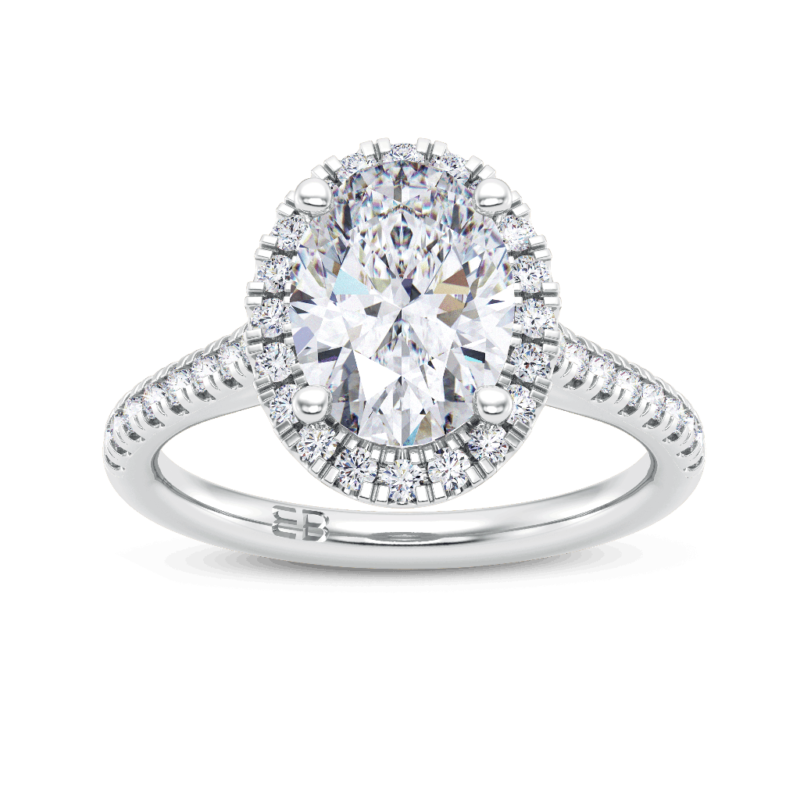 Opulent Oval Engagement Ring