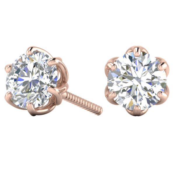 Water Lily Diamond Earring