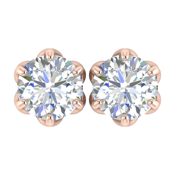 Lotus Diamond Earring