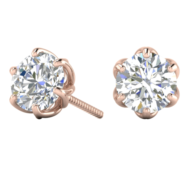 Lotus Diamond Earring