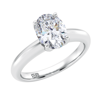 Regal Oval Solitaire Ring