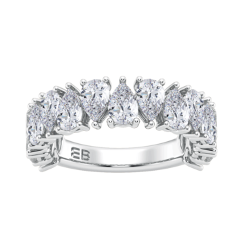 Dual Pear Three Fourth Eternity Ring