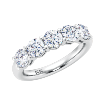 Petite Round Half Eternity Ring