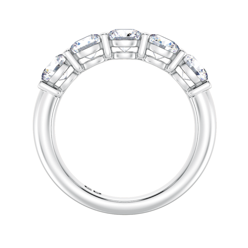 Petite Round Half Eternity Ring