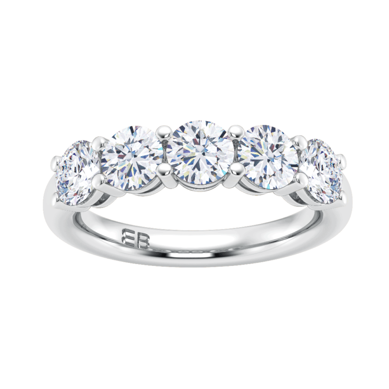 Petite Round Half Eternity Ring