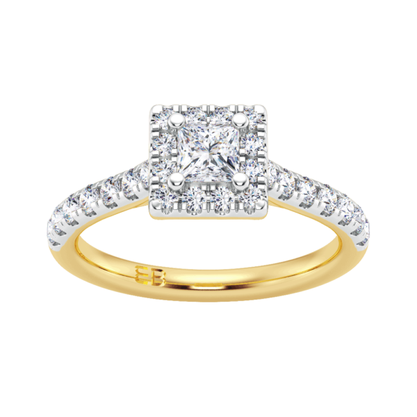 Chic Princess Diamond Ring