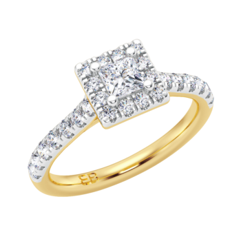 Chic Princess Diamond Ring