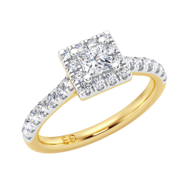 Chic Princess Diamond Ring